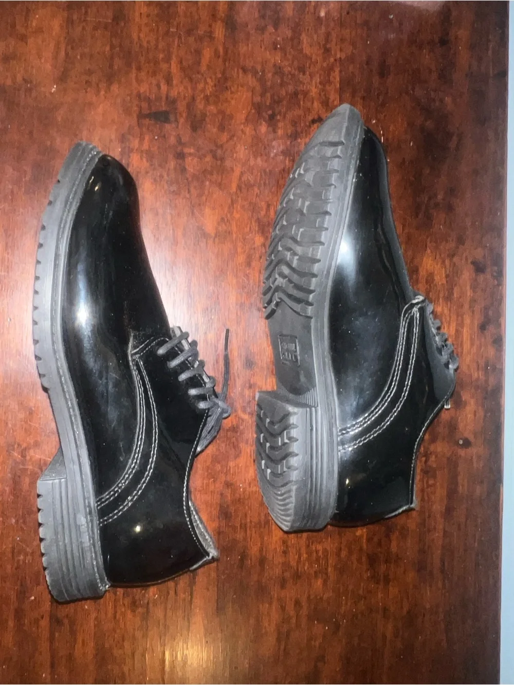 Shoe Dazzle Men's Black Patent Lace-Up Oxfords
